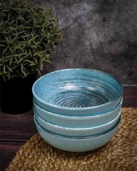 Набор салатников Lykke Turquoise 250 мл, 4 шт