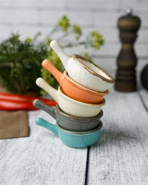 Соусник-сковорода d 6 см фарфор цвет бежевый Seasons