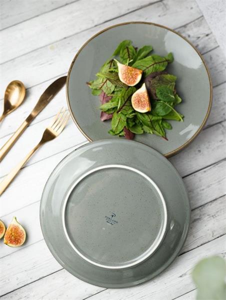 Porland Набор обеденных тарелок 24 см (4 предмета), тёмно-серый