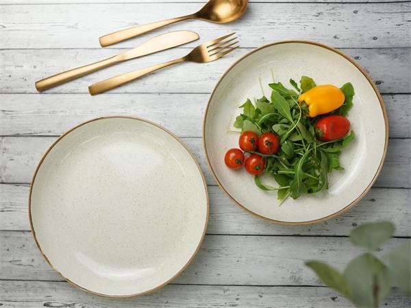 Porland Набор салатников Сизонс 22 см (2 предмета), бежевый, 835 мл