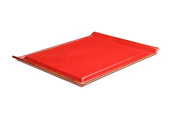 Блюдо для стейка 32х26 см фарфор цвет красный Seasons