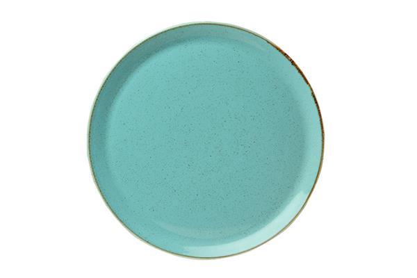 Тарелка для пиццы 32 см фарфор цвет бирюзовый Seasons