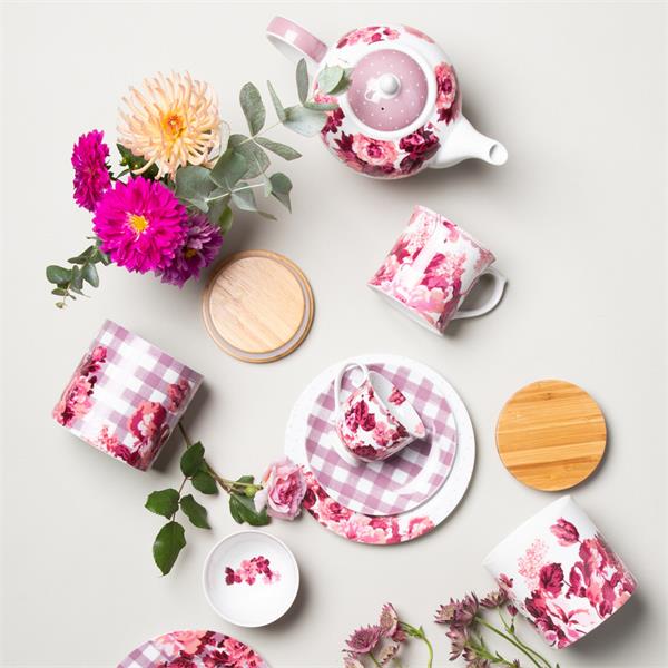 Кружка 400 мл, декор GINGHAM