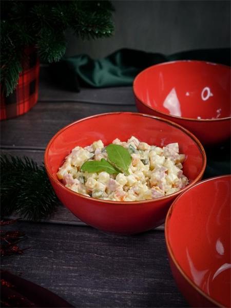 Салатник d 14 см h 7 см 550 мл фарфор цвет красный Seasons