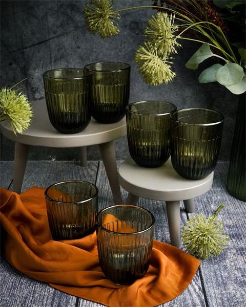 Стакан O/F 290 мл, h 9,5 см, d 8 см, цвет зеленый OUESSANT OLIVE	