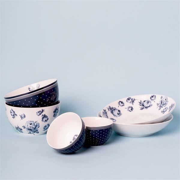 Тарелка глубокая 25 см, декор FLORAL