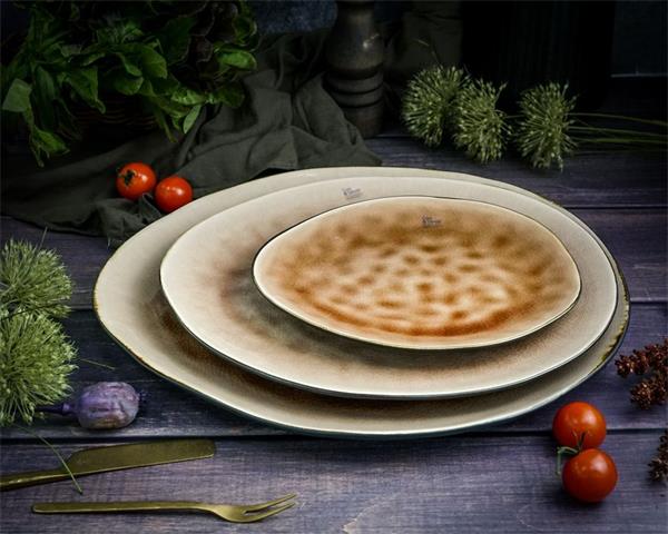 Тарелка овальная 27x23 см h 2 см, LAGUNA OLD ROSE