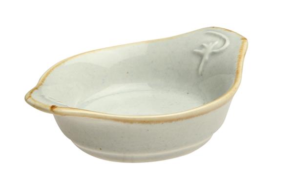 Соусник с ручками d 7 см фарфор цвет серый Seasons