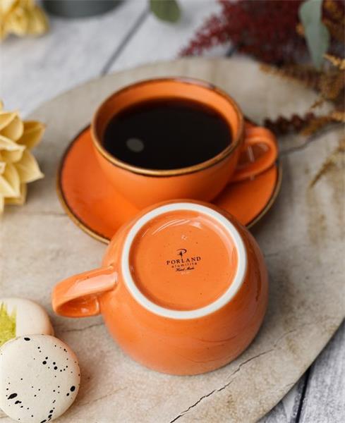 Чашка 250 мл фарфор цвет оранжевый Seasons