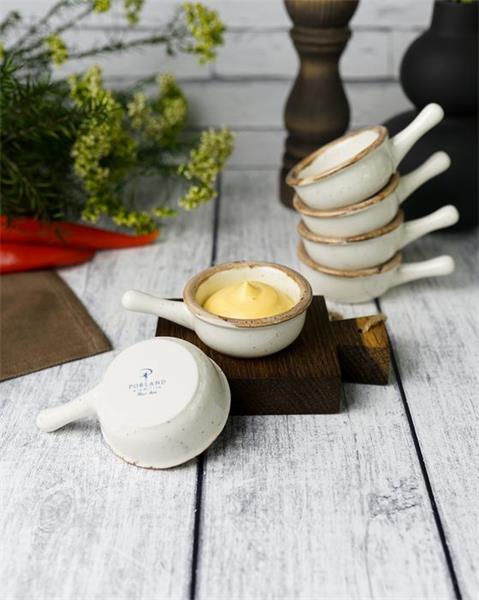 Соусник-сковорода d 6 см фарфор цвет бежевый Seasons