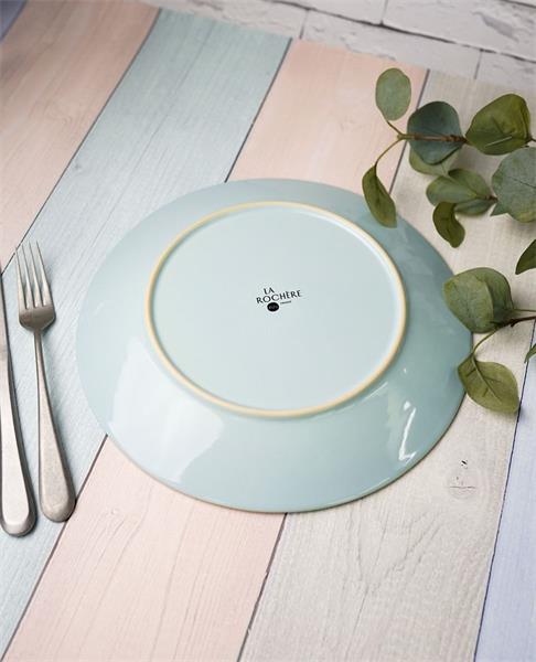 Тарелка d 27,4 см, керамика, цвет голубой, CERAMIQUE ABEILLE