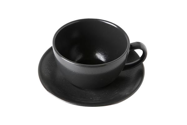 Чашка 340 мл фарфор цвет черный Seasons