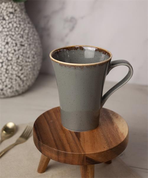 Кружка Porland Seasons 340 мл, темно-серая, подарочная упаковка