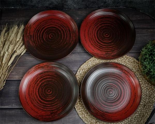 Набор тарелок Lykke Red 25 см, 4 шт