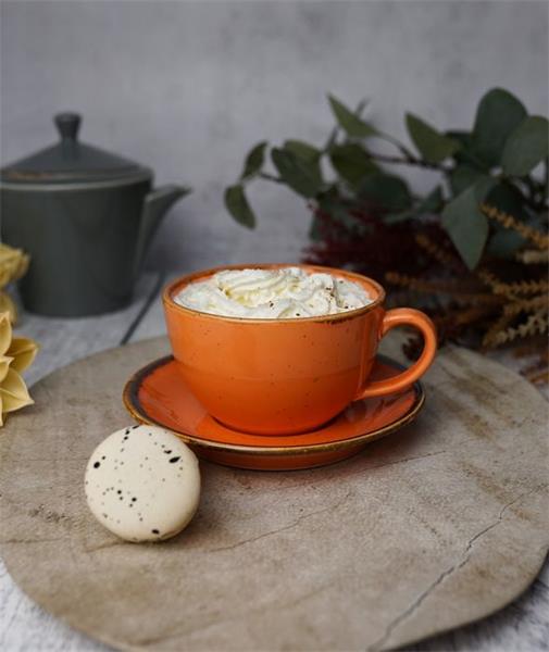 Чашка 340 мл фарфор цвет оранжевый Seasons