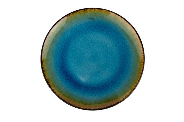 Тарелка d 27 см h 2,5 см, цвет голубой, FERVIDO