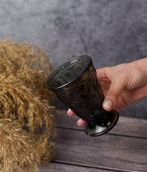 Стакан на ножке, 200 мл, h 11,3 см, d 8 см LYONNAIS anthracite