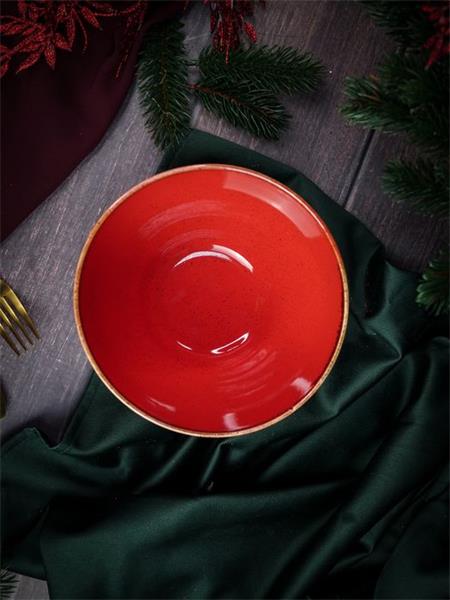 Салатник d 16 см h 8.5 см 770 мл фарфор цвет красный Seasons