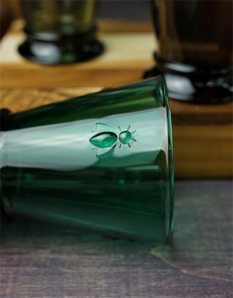 Набор из 4 разноцветных стаканов  260 мл, h 10,3 см, d 8,4 см , ABEILLE