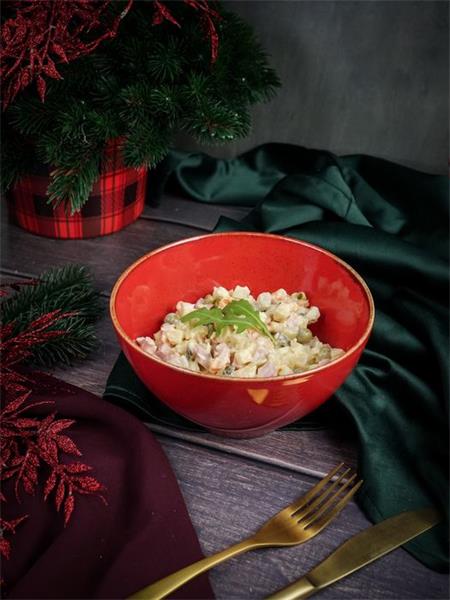 Салатник d 16 см h 8.5 см 770 мл фарфор цвет красный Seasons