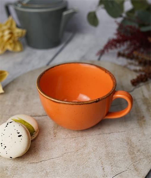 Чашка 340 мл фарфор цвет оранжевый Seasons