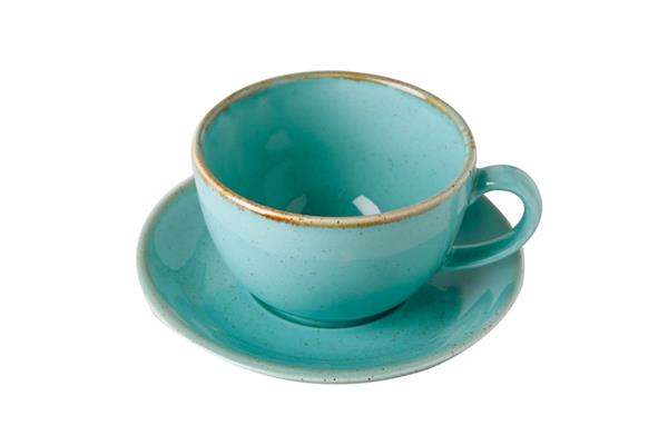 Чашка 340 мл фарфор цвет бирюзовый Seasons