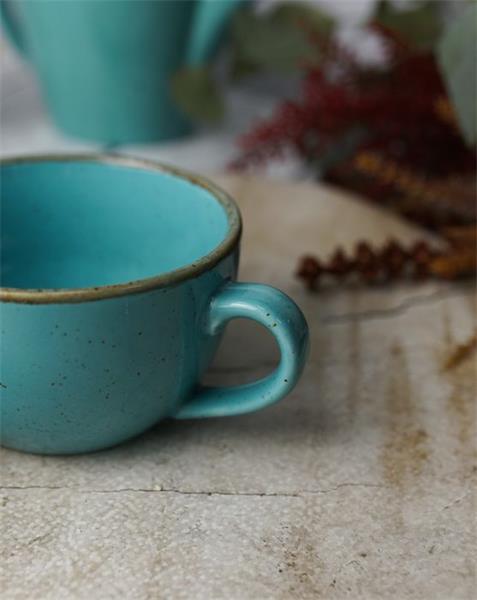 Чашка 250 мл фарфор цвет бирюзовый Seasons