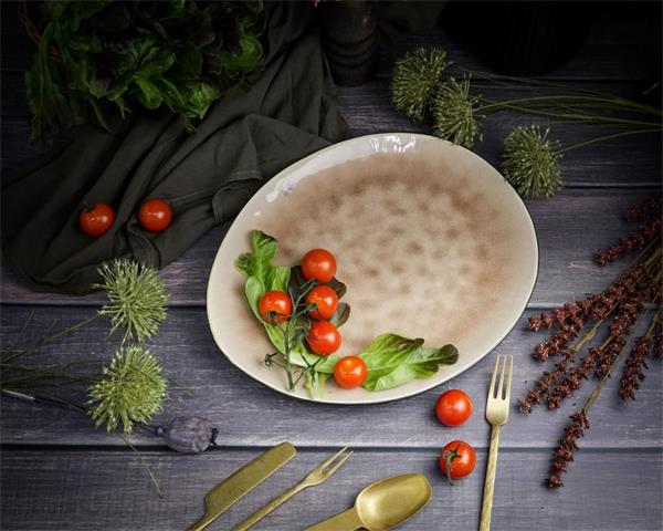 Тарелка овальная 27x23 см h 2 см, LAGUNA OLD ROSE