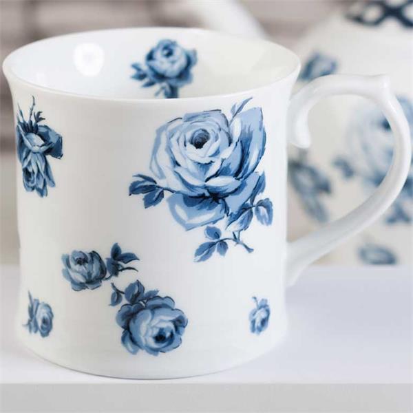 Кружка 400 мл, декор WHITE FLORAL 