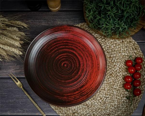 Набор тарелок Lykke Red 25 см, 4 шт