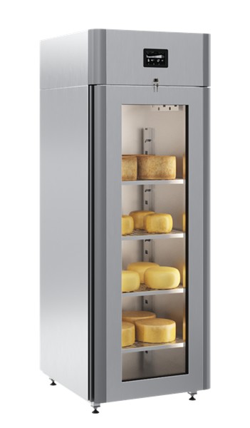 Холодильный шкаф для вызревания сыра CS107 Cheese (R290),полки нерж.,со стеклом