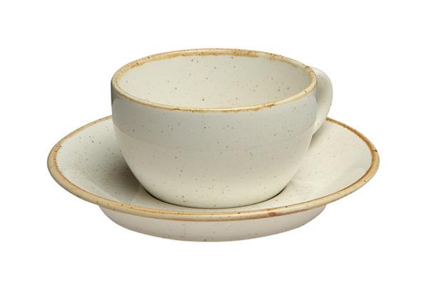 Блюдце 16 см фарфор цвет бежевый Seasons