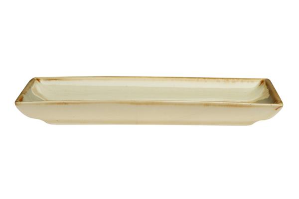 Блюдо прямоугольное 35х26 см фарфор цвет желтый Seasons