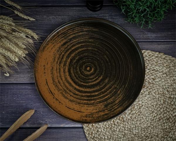 Набор тарелок с вертикальным бортом Lykke Brown 30 см, 2 шт