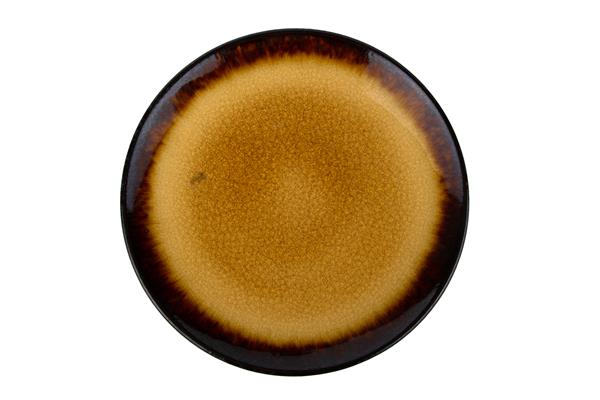 Тарелка d 27 см h 2,5 см, цвет желтый, FERVIDO