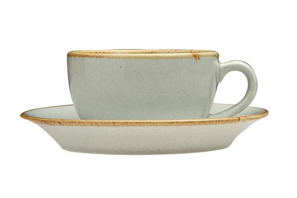 Блюдце 16 см фарфор цвет серый Seasons