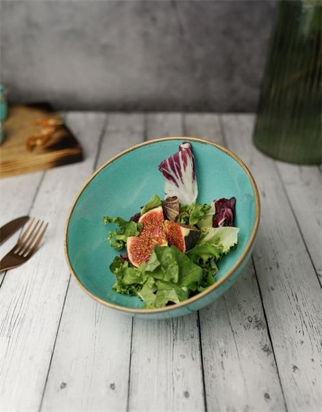 Салатник d 16 см h 8.5 см 770 мл фарфор цвет бирюзовый Seasons