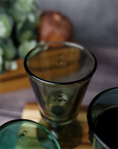 Набор из 4 разноцветных бокалов для вина 240 мл, ,  h 14,1 см, d 8,5 см , ABEILLE