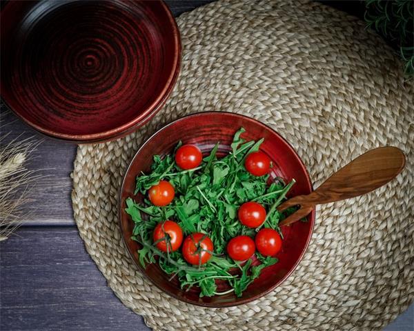 Набор салатников Lykke Red 400 мл, 4 шт