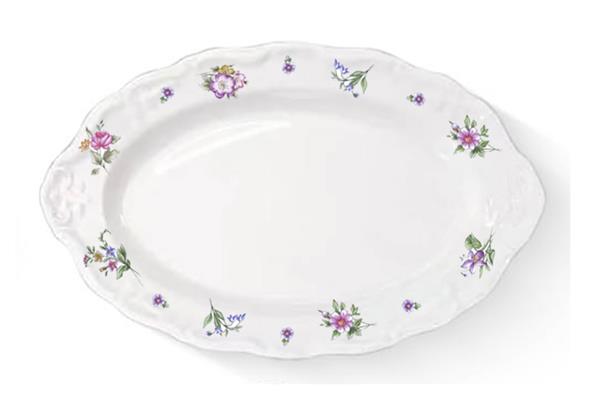 Блюдо овальное 31x20 см h 3,4 см, фарфор, Retro Garden
