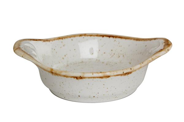 Соусник с ручками d 7 см фарфор цвет бежевый Seasons