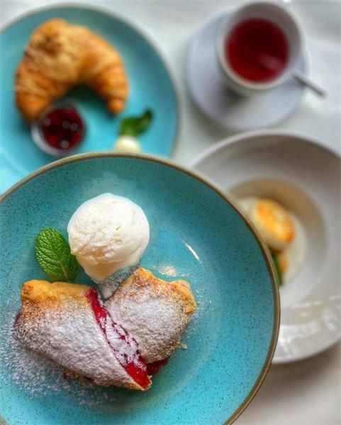 Porland Набор десертных тарелок 18 см (4 предмета), бирюзовый