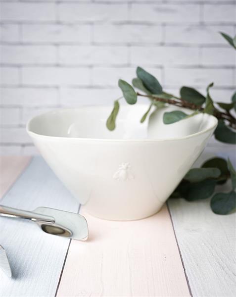 Салатник 3,3 л, d 26 см h 13 см, керамика, цвет молочный, CERAMIQUE ABEILLE