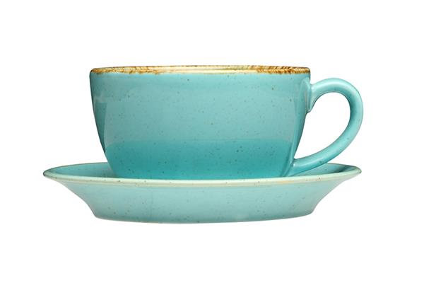 Чашка 340 мл фарфор цвет бирюзовый Seasons