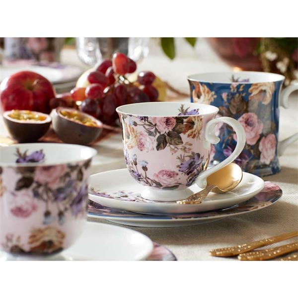 Чайная пара 200 мл, декор FLORAL