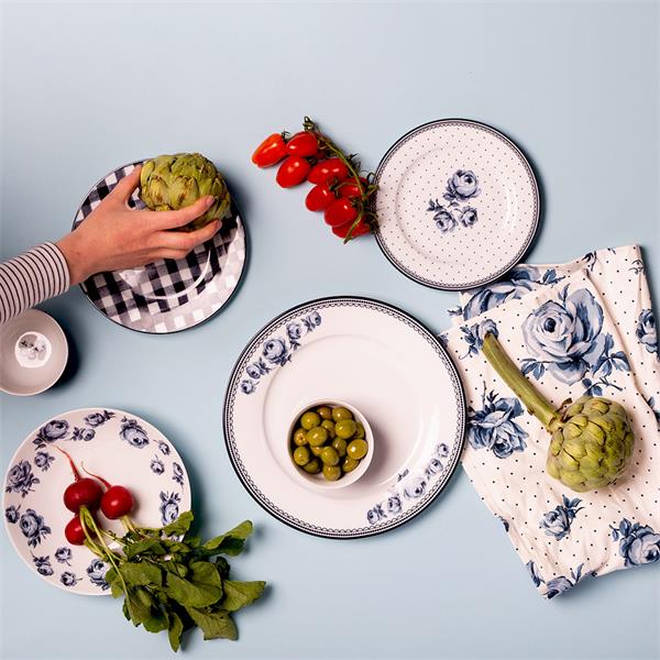 Тарелка глубокая 25 см, декор FLORAL