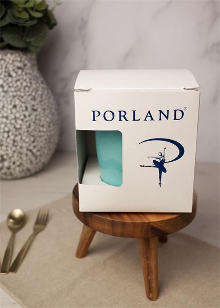 Кружка Porland Seasons 260 мл, бирюзовая, подарочная упаковка