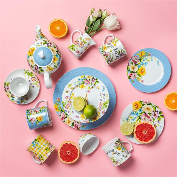 Тарелка мелкая 19 см, декор FLORAL 