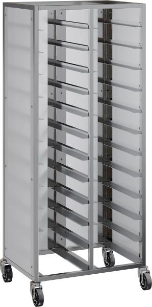 Тележка-шпилька под подносы RESTOINOX ТШСЗПП-12х2-40/20-304/325-360