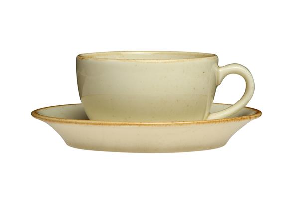 Блюдце 16 см фарфор цвет желтый Seasons